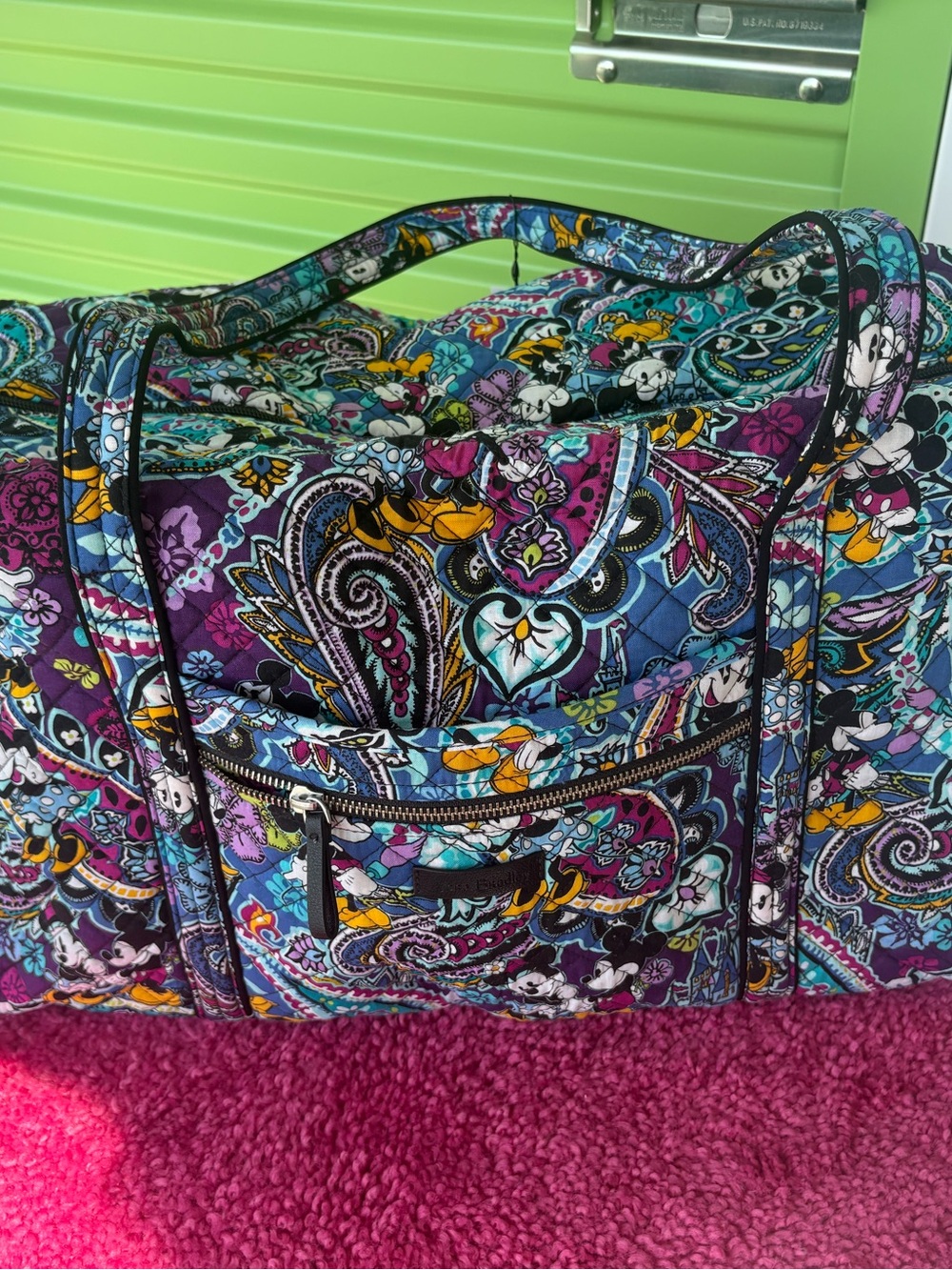 Vera Bradley Multicolor Paisley Quilted Travel Bag